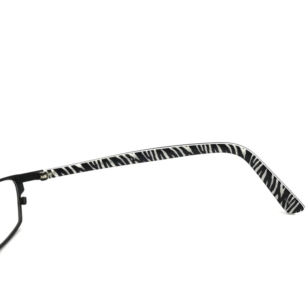 ogi Petite Eyeglasses Frames 9019 COL. 10 Black White Cat Eye Full Rim 48-18-135
